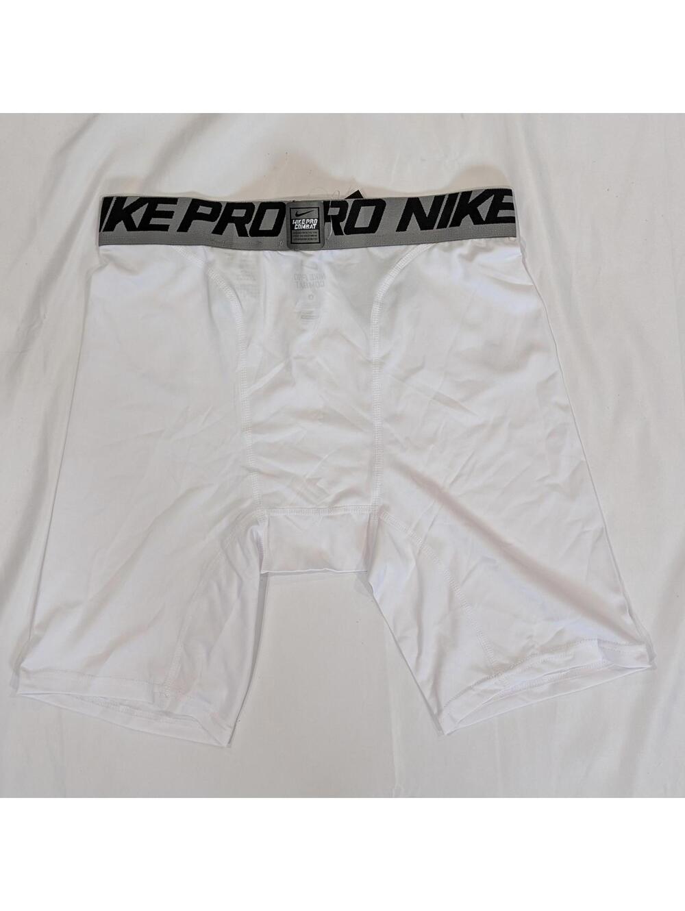 Nike Pro Combat NBA Compression Shorts Men's L White Dri-FIT Basketball NWT - Picture 3 of 5